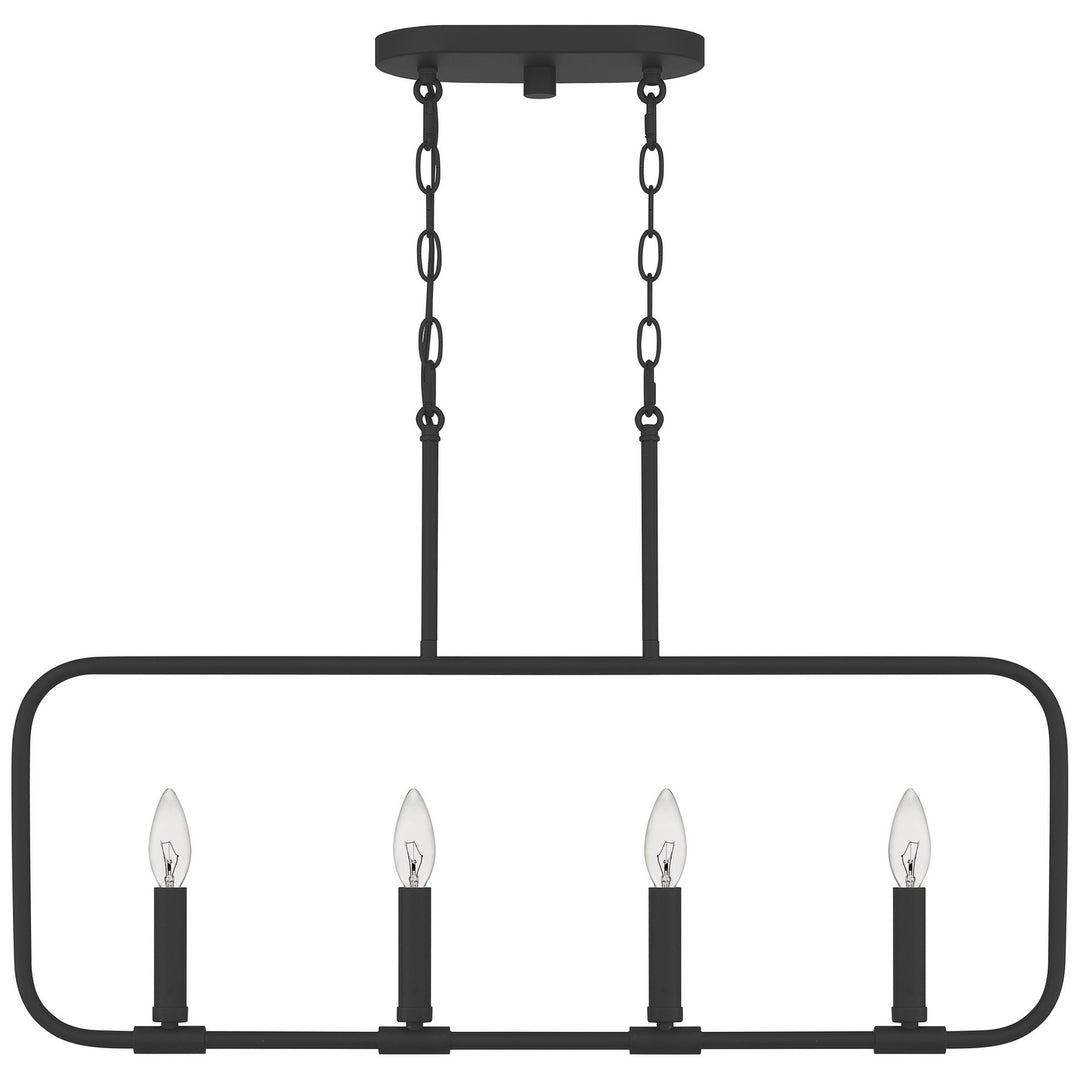 Quoizel Four Light Linear Chandelier