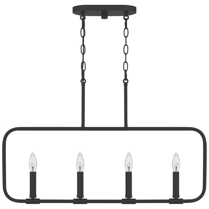 Quoizel Four Light Linear Chandelier