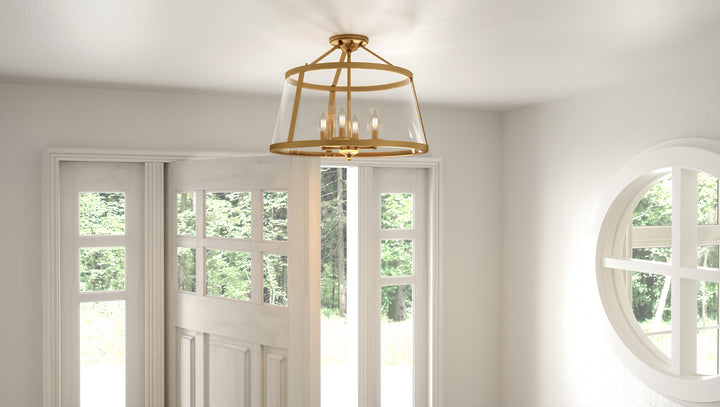 Quoizel Four Light Semi-Flush Mount