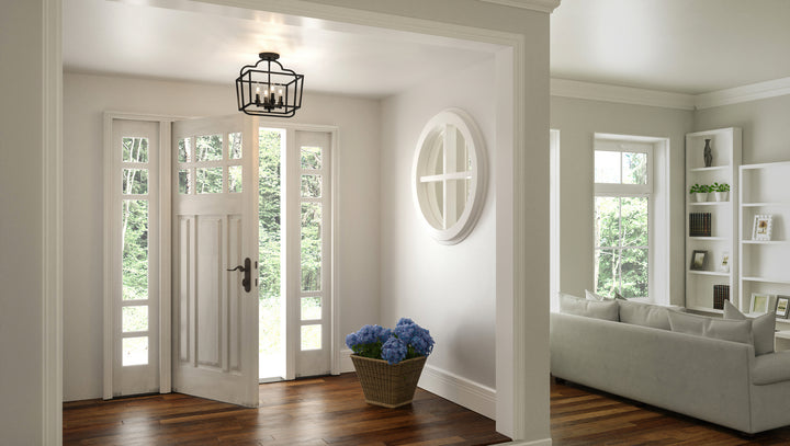 Quoizel Four Light Semi-Flush Mount