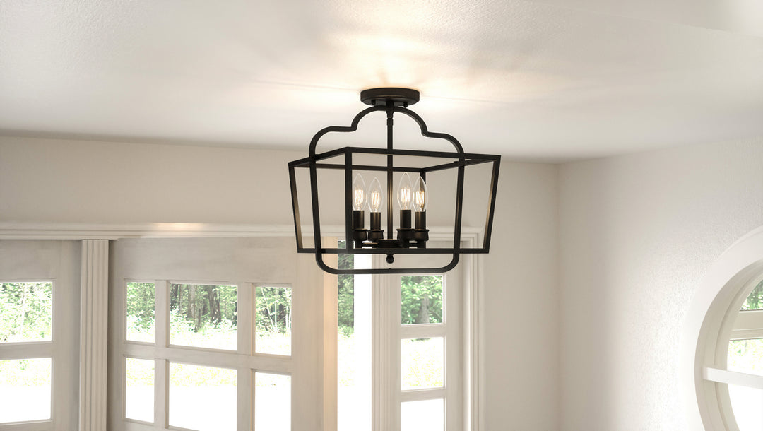 Quoizel Four Light Semi-Flush Mount