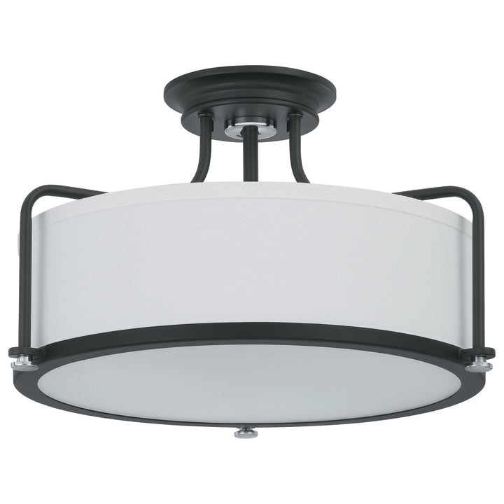 Quoizel Three Light Semi Flush Mount