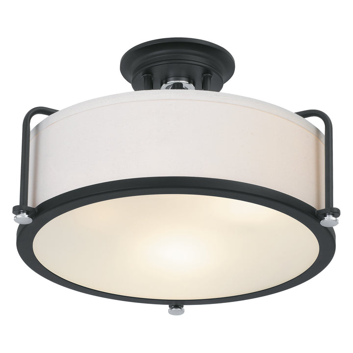 Quoizel Three Light Semi Flush Mount