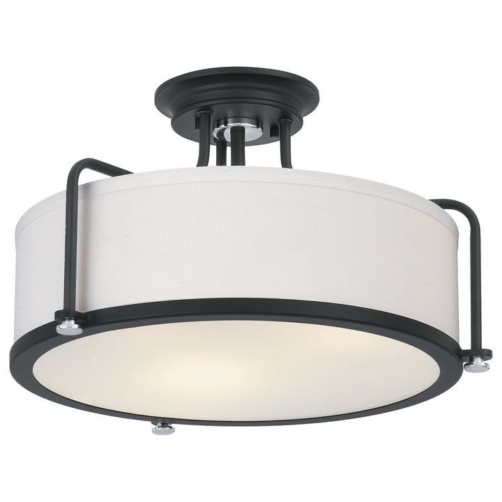 Quoizel Three Light Semi Flush Mount