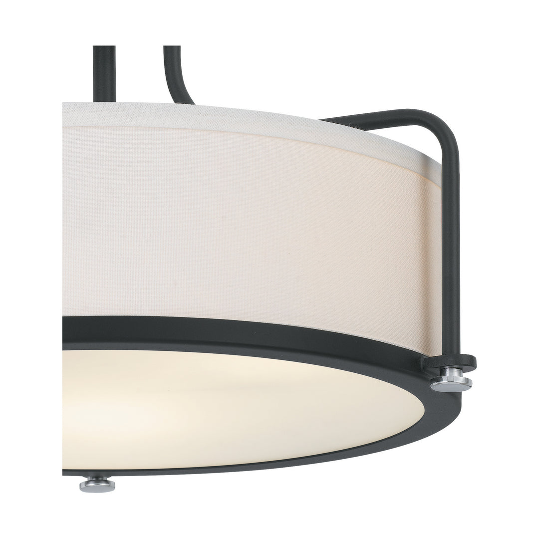 Quoizel Three Light Semi Flush Mount