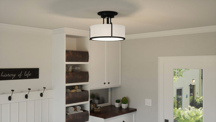 Quoizel Three Light Semi Flush Mount