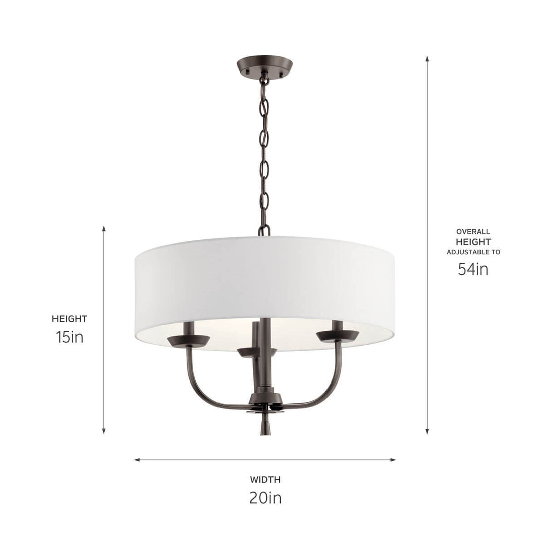 Kichler Three Light Chandelier