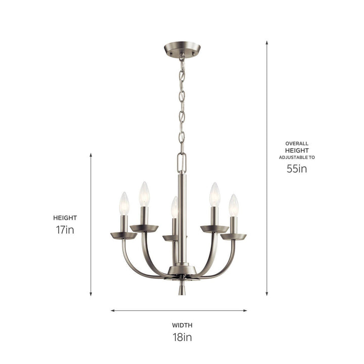 Kichler Five Light Chandelier