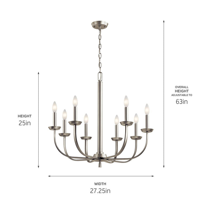 Kichler Eight Light Chandelier