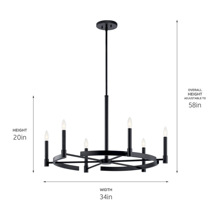 Kichler Six Light Chandelier