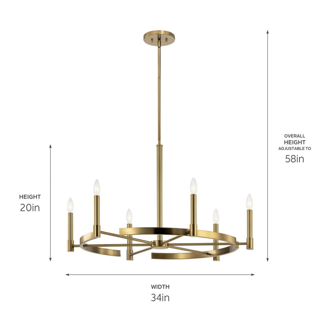 Kichler Six Light Chandelier