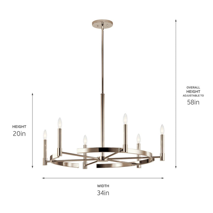 Kichler Six Light Chandelier