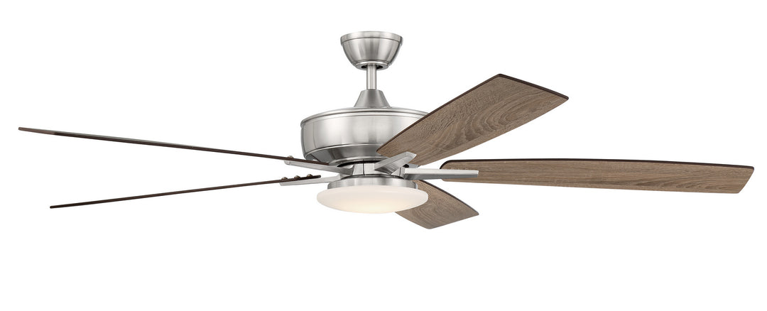 Super Pro 112 60" Ceiling Fan in Brushed Polished Nickel