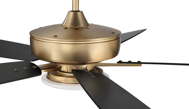 Super Pro 112 60" Ceiling Fan in Satin Brass