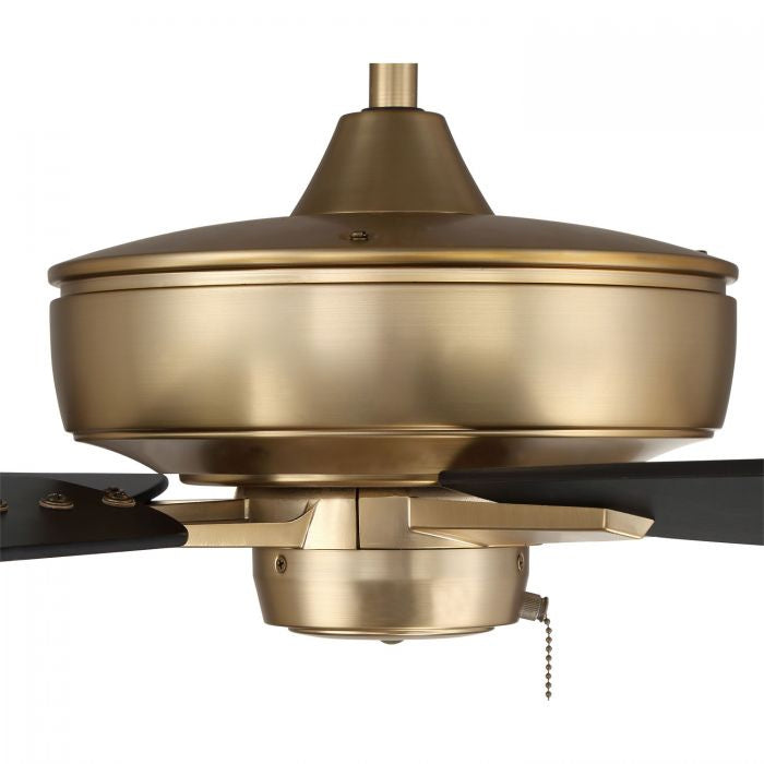 Super Pro 60" Ceiling Fan in Satin Brass