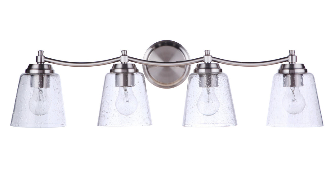 Tyler Four Light Vanity in Brushed Polished Nickel