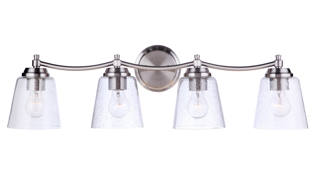 Tyler Four Light Vanity in Brushed Polished Nickel