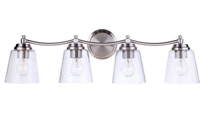 Tyler Four Light Vanity in Brushed Polished Nickel