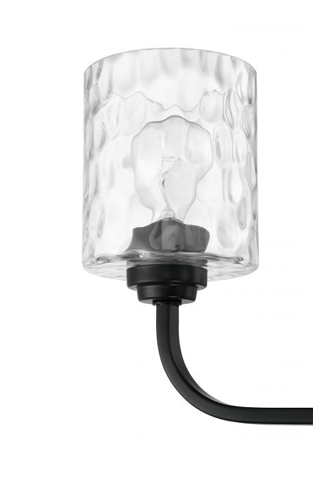 Collins Three Light Chandelier in Flat Black