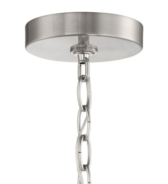 Collins Four Light Chandelier in Brushed Polished Nickel