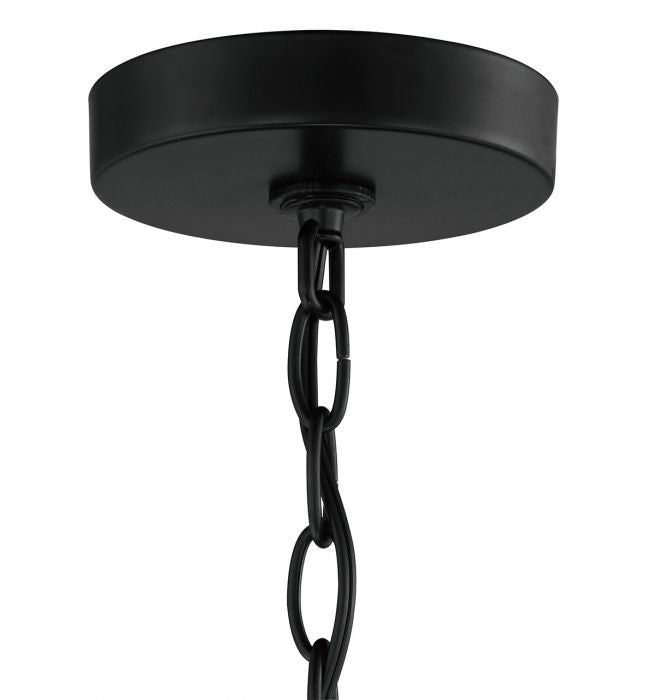 Collins Four Light Chandelier in Flat Black