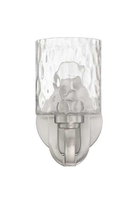 Collins One Light Wall Sconce in Brushed Polished Nickel