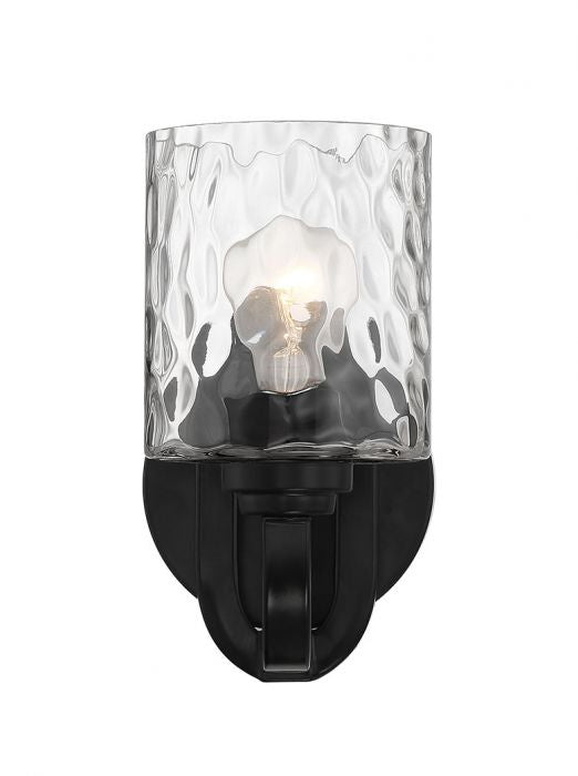 Collins One Light Wall Sconce in Flat Black