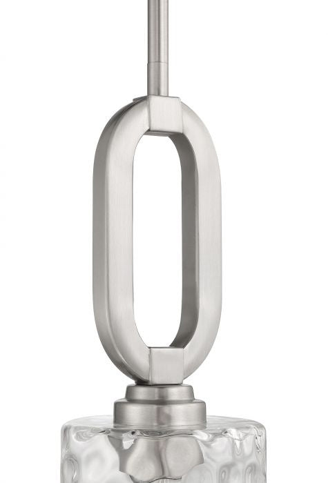 Collins One Light Mini Pendant in Brushed Polished Nickel