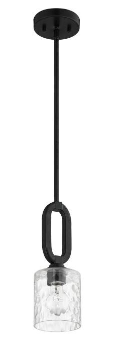 Collins One Light Mini Pendant in Flat Black