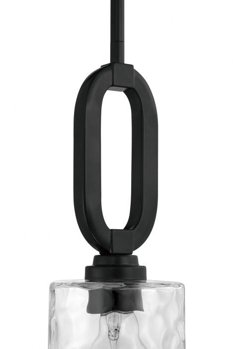 Collins One Light Mini Pendant in Flat Black