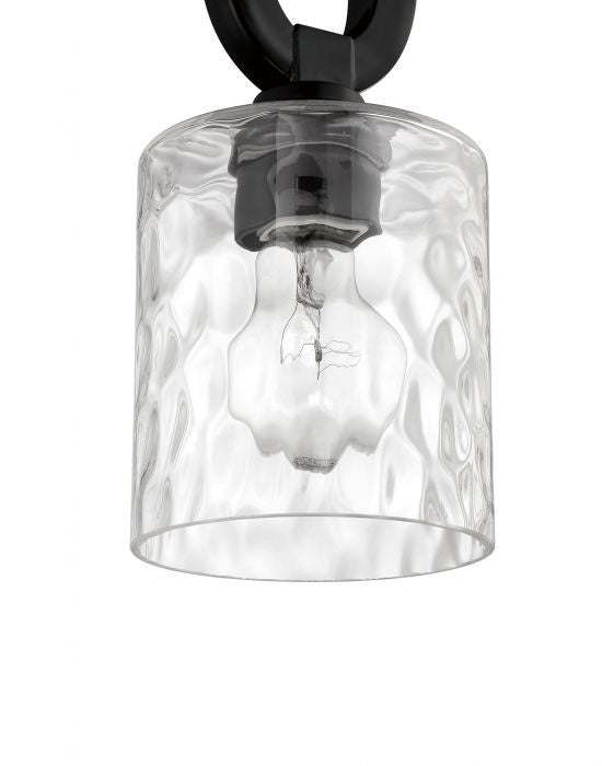 Collins One Light Mini Pendant in Flat Black