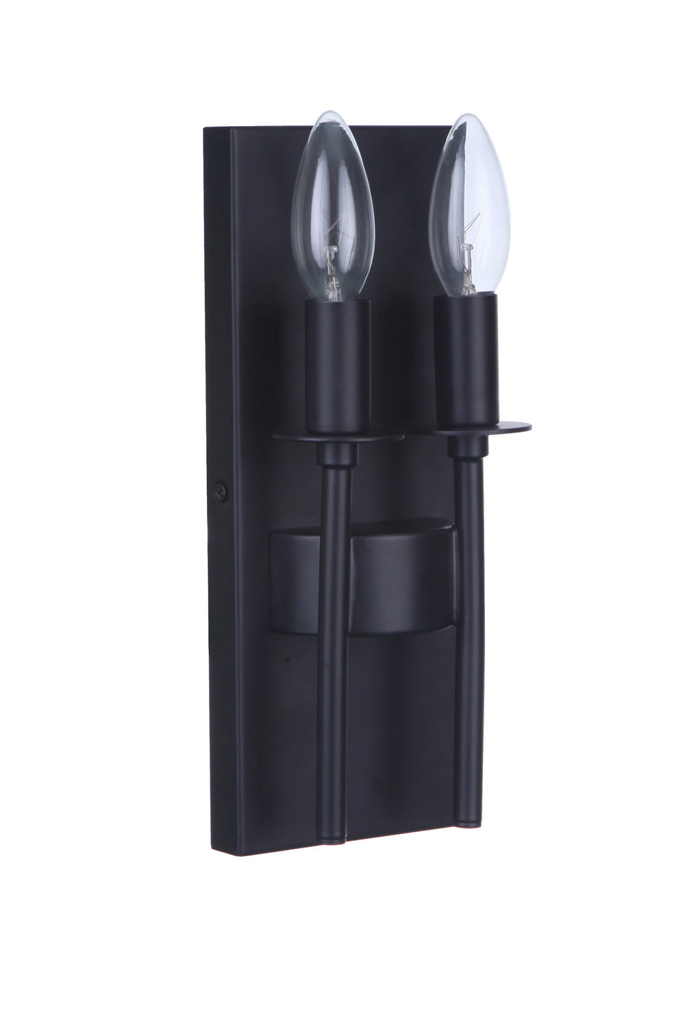 Larrson Two Light Wall Sconce in Flat Black