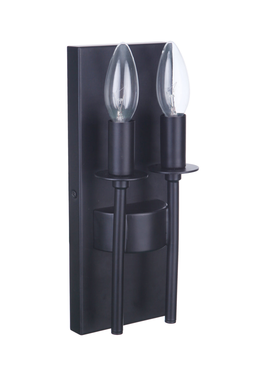 Larrson Two Light Wall Sconce in Flat Black