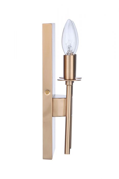 Larrson Two Light Wall Sconce in Satin Brass