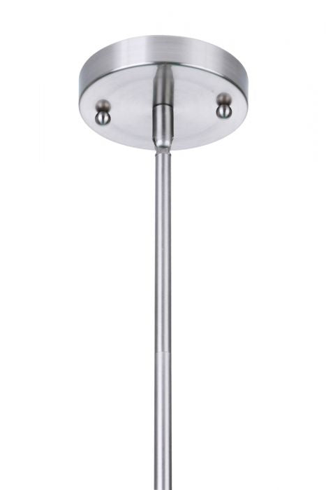 Larrson Two Light Mini Pendant in Brushed Polished Nickel