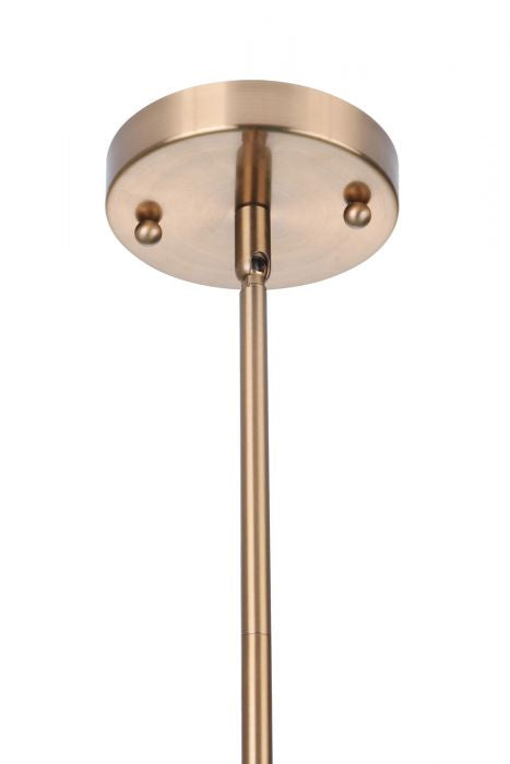 Larrson Two Light Mini Pendant in Satin Brass