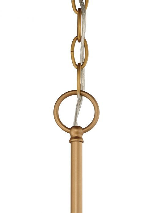 Cadence Six Light Chandelier in Soft Gold