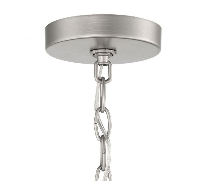 Cadence Six Light Chandelier in Satin Nickel