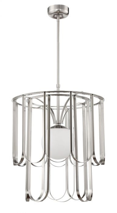 Melody One Light Pendant in Brushed Polished Nickel