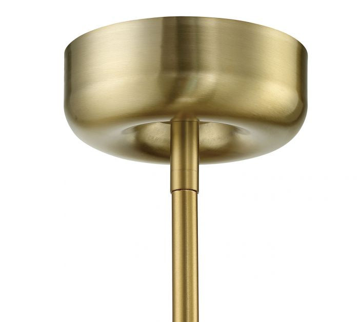 Melody One Light Pendant in Satin Brass