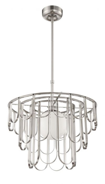 Melody One Light Pendant in Brushed Polished Nickel