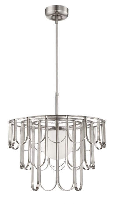 Melody One Light Pendant in Brushed Polished Nickel