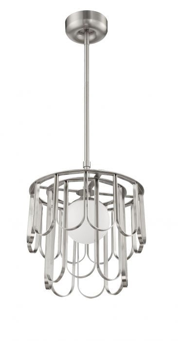 Melody One Light Pendant in Brushed Polished Nickel