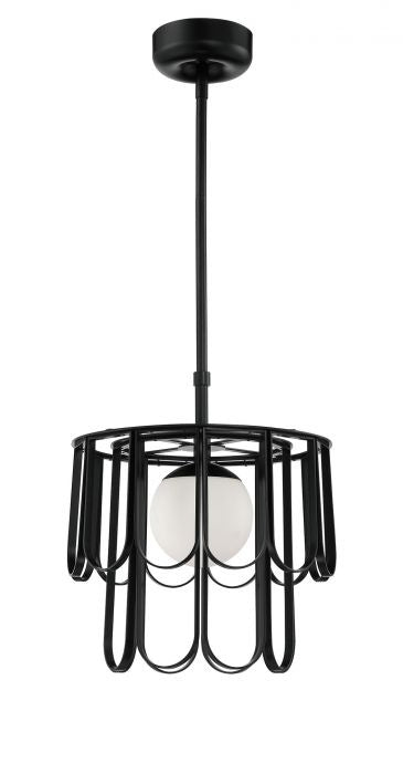 Melody One Light Pendant in Flat Black