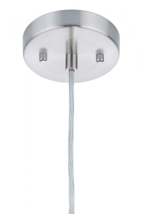 Pill One Light Mini Pendant in Brushed Polished Nickel