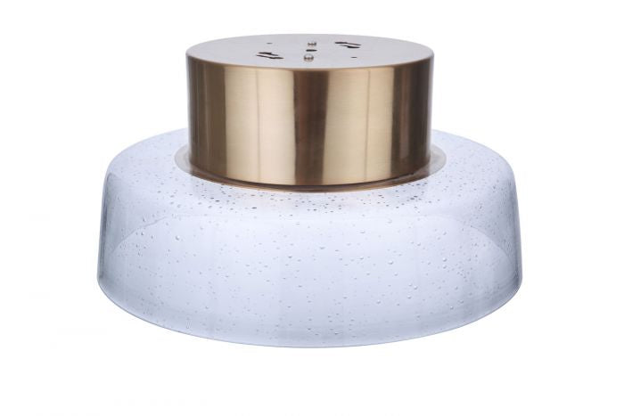 Centric LED Flushmount in Satin Brass