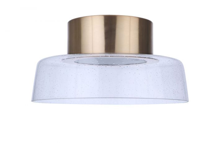 Centric LED Flushmount in Satin Brass