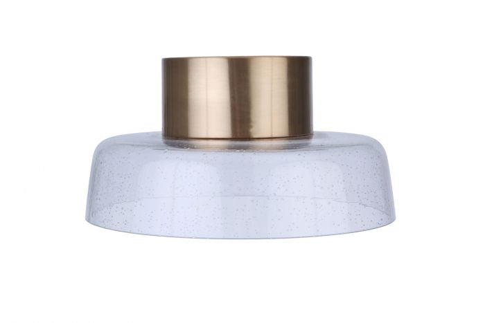 Centric LED Flushmount in Satin Brass