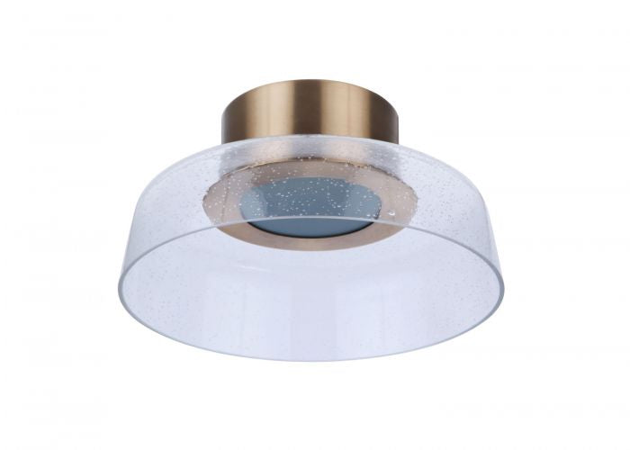 Centric LED Flushmount in Satin Brass