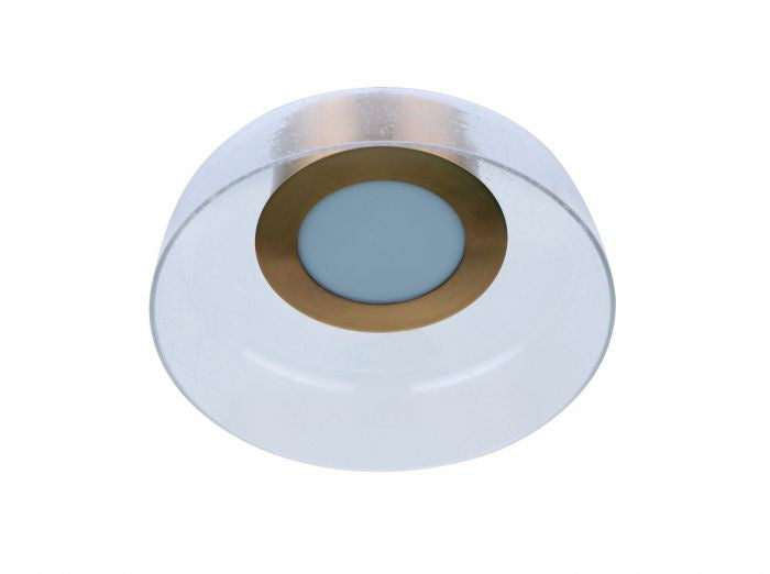 Centric LED Flushmount in Satin Brass